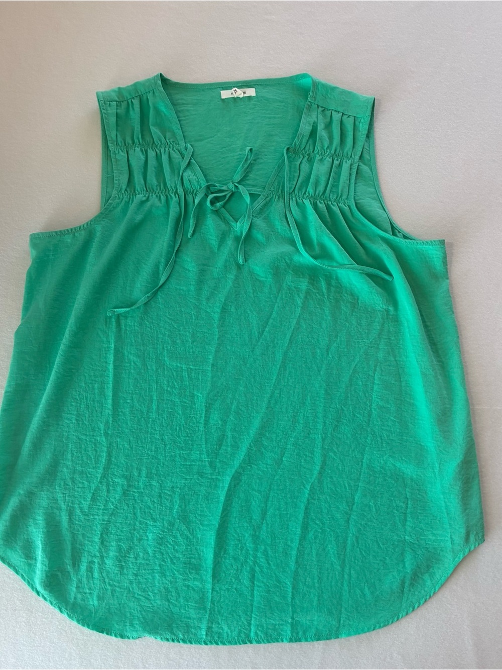 Maurices Teal Tie-Front Sleeveless Camisole